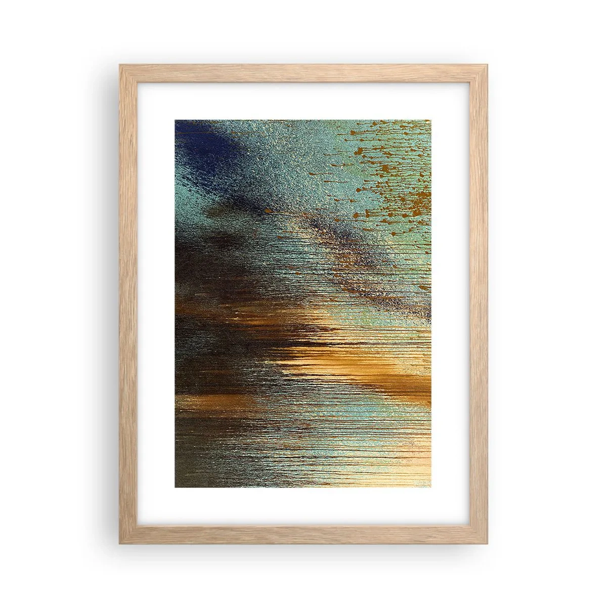 Póster en marco roble claro - Una composición colorista no accidental - 30x40 cm