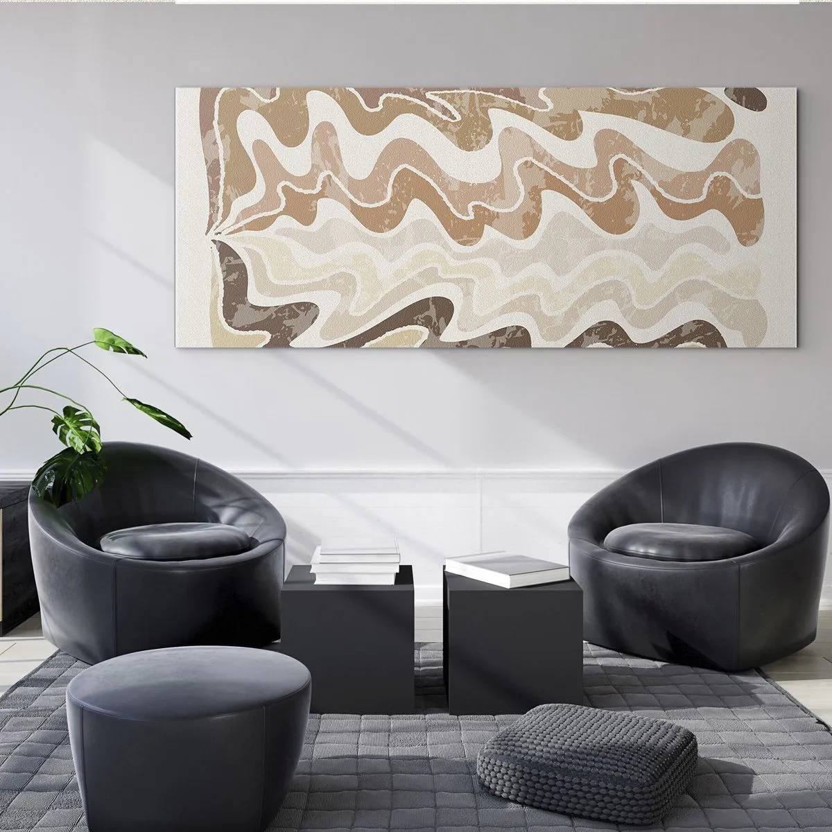 Cuadro sobre vidrio - Impresiones sobre Vidrio - Buena energía - buenas emociones - 100x40 cm