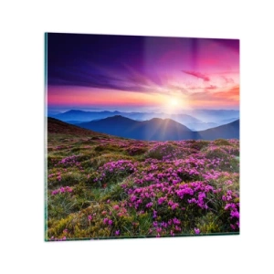 Cuadro sobre vidrio - Impresiones sobre Vidrio - Dulce aroma a frescura - 70x70 cm