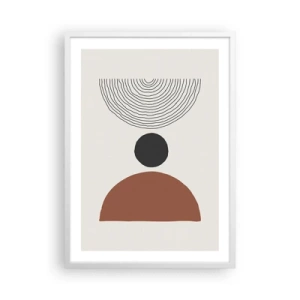 Póster en marco blanco - En el centro de la atención - 50x70 cm