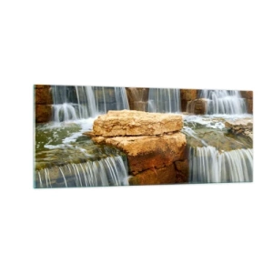 Cuadro sobre vidrio - Impresiones sobre Vidrio - Escalera al cielo - 100x40 cm