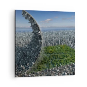 Cuadro sobre lienzo - Impresión de Imagen - La naturaleza es eterna - 60x60 cm