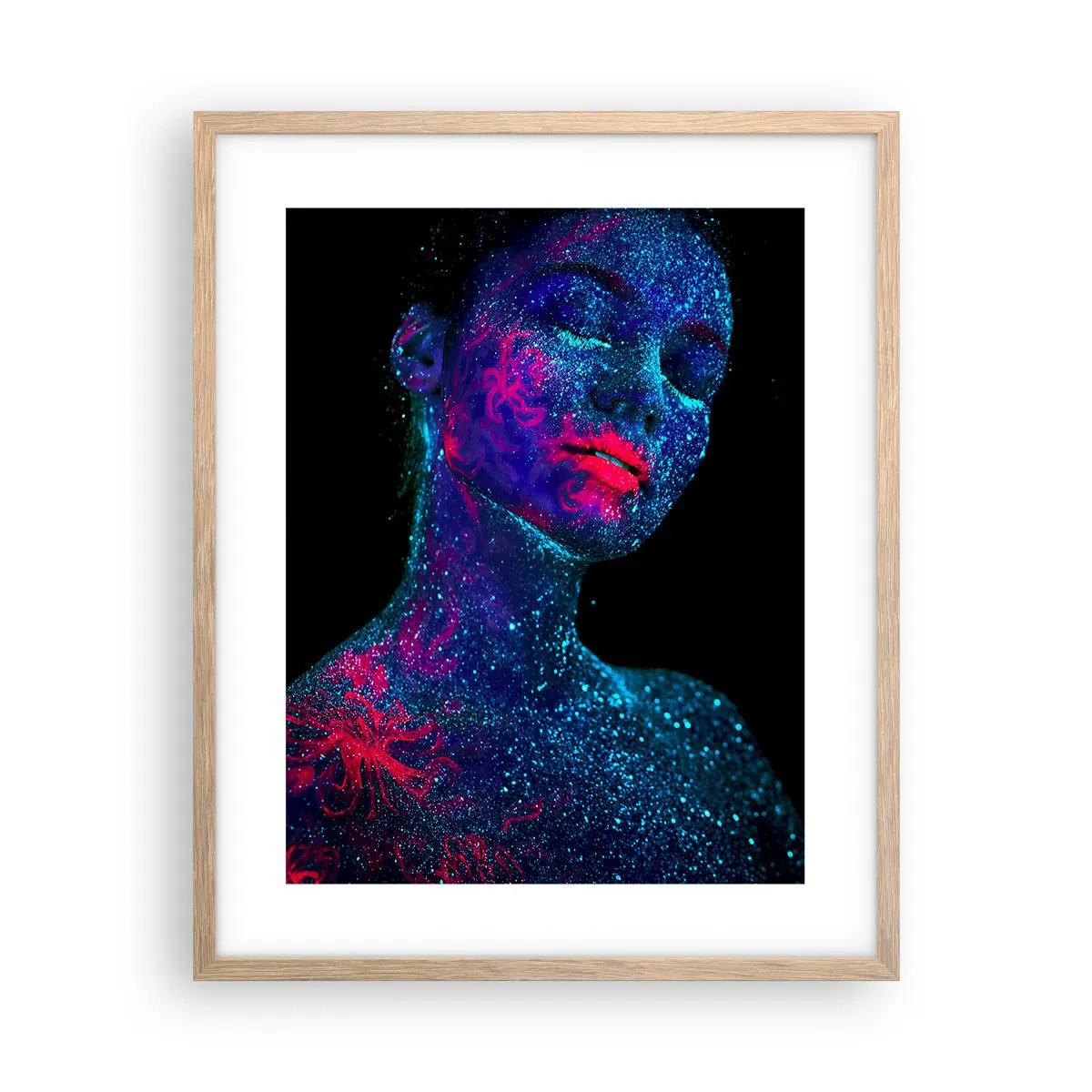 Póster en marco roble claro - En polvo de estrellas - 40x50 cm