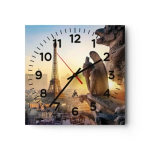 Reloj de pared - Reloj de vidrio - Ha cambiado tanto la ciudad... - 40x40 cm