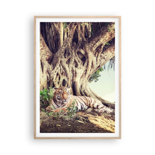 Póster en marco roble claro - Una visión desde el Génesis - 70x100 cm