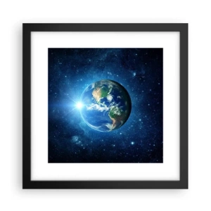 Póster en marco negro - Estamos en el cielo - 30x30 cm