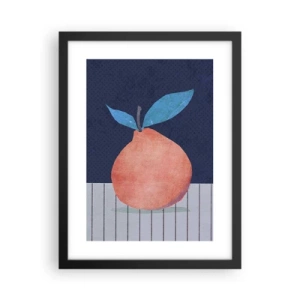 Póster en marco negro - Convexidad y plano - 30x40 cm