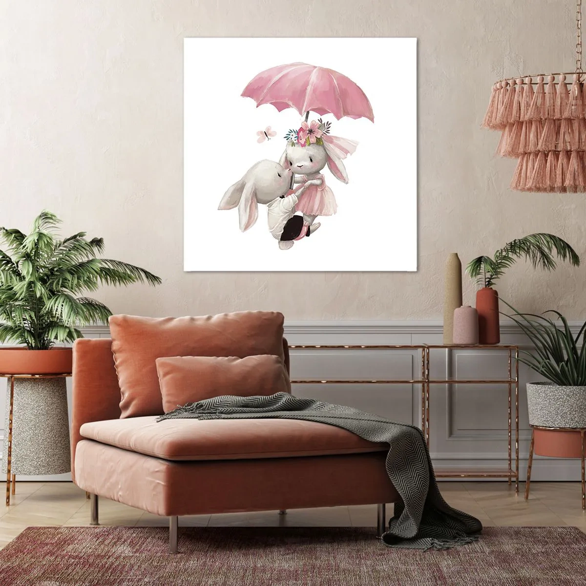 Cuadro sobre lienzo - Impresión de Imagen - Esto es amor - 70x70 cm