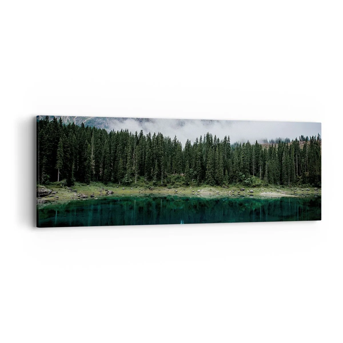 Cuadro sobre lienzo - Impresión de Imagen - Calla, calla, no despertemos al agua dormida.... - 90x30 cm