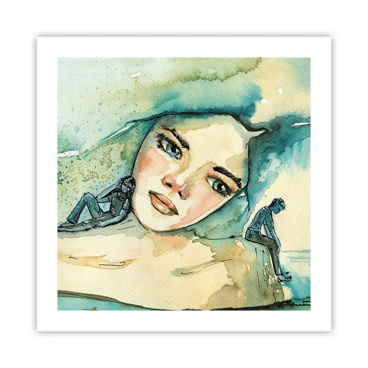 Póster - ¿Soy azul? - 50x50 cm