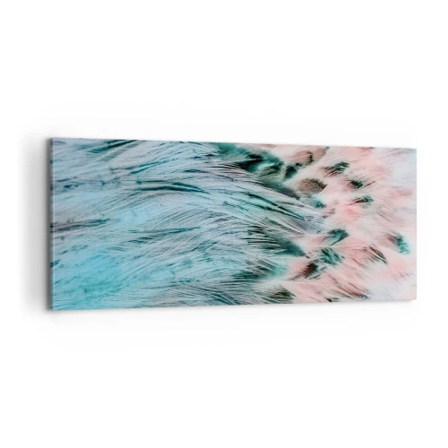 Cuadro sobre lienzo - Impresión de Imagen - Suavidad rosa zafiro - 100x40 cm