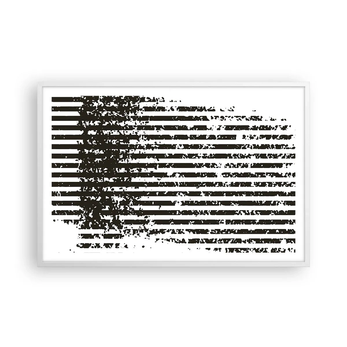 Póster en marco blanco - Ritmo y ruido - 91x61 cm