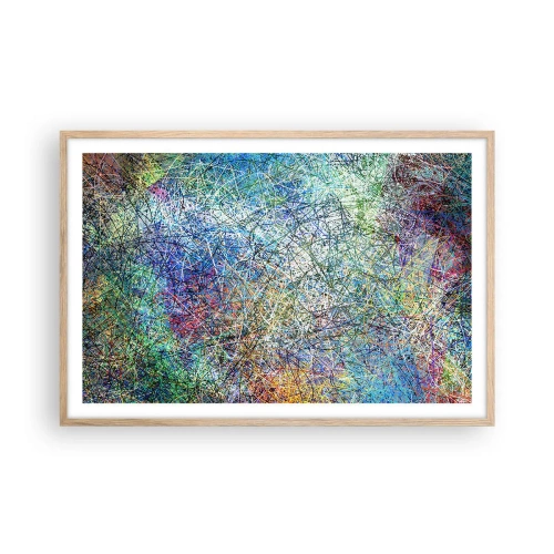 Póster en marco roble claro - No es tan fácil - 91x61 cm
