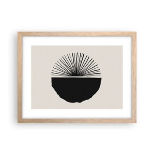 Póster en marco roble claro - Un abanico de posibilidades - 40x30 cm
