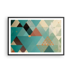 Póster en marco negro - Uno para todos y todos para uno - 91x61 cm