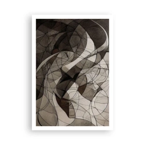 Póster - Circulación en colores tierra - 70x100 cm