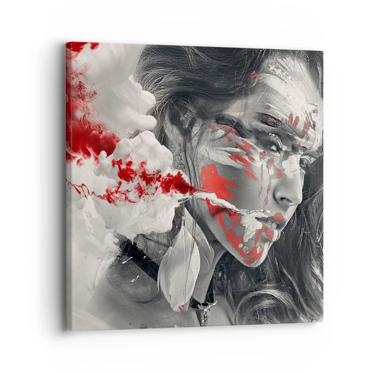 Cuadro sobre lienzo - Impresión de Imagen - En los humos del absurdo - 30x30 cm