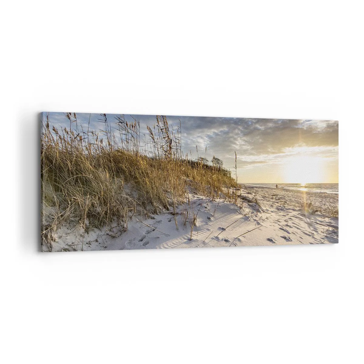 Cuadro sobre lienzo - Impresión de Imagen - Invitación a un paseo - 100x40 cm