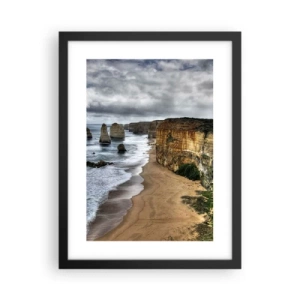 Póster en marco negro - Belleza en bruto - 30x40 cm