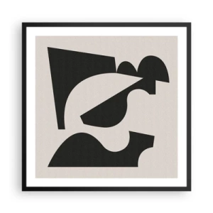 Póster en marco negro - Para automontaje - 60x60 cm