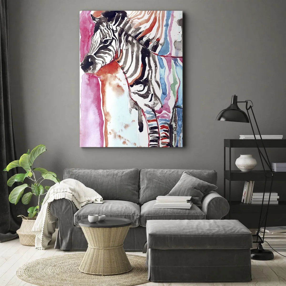 Cuadro sobre lienzo - Impresión de Imagen - Una broma despreocupada de la naturaleza - 55x100 cm