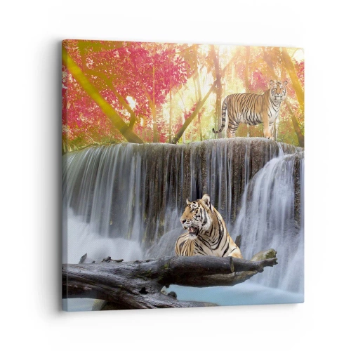 Cuadro sobre lienzo - Impresión de Imagen - Paisaje surrealista    - 30x30 cm