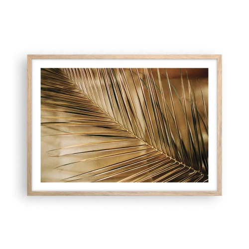 Póster en marco roble claro - Una columnata natural - 70x50 cm