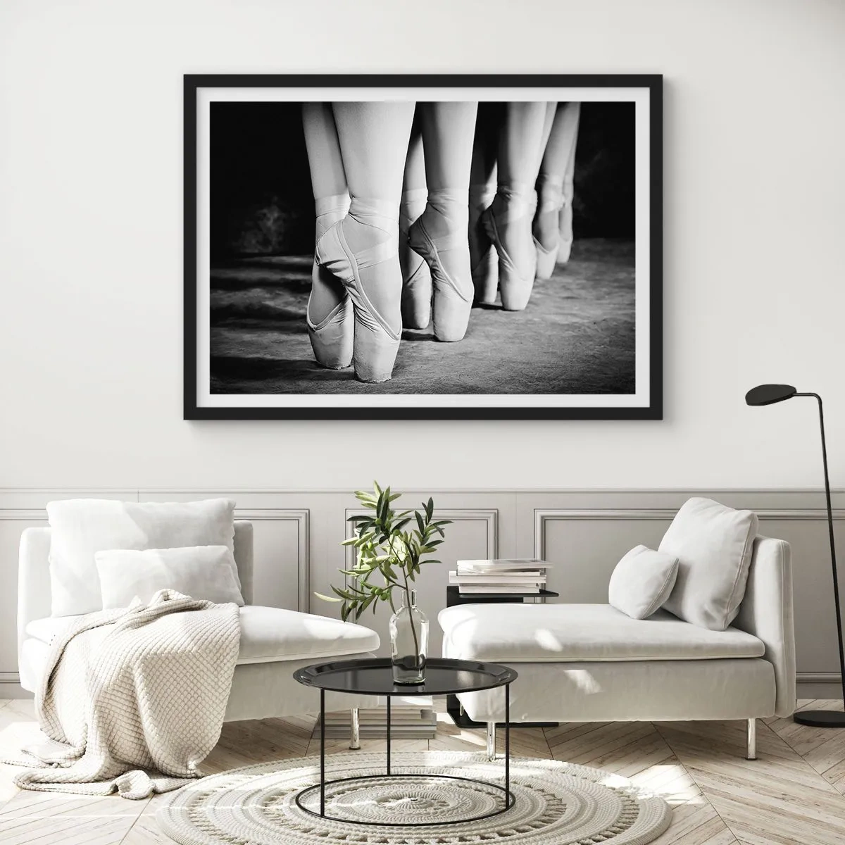 Póster en marco negro - En conjunto y al unísono - 91x61 cm