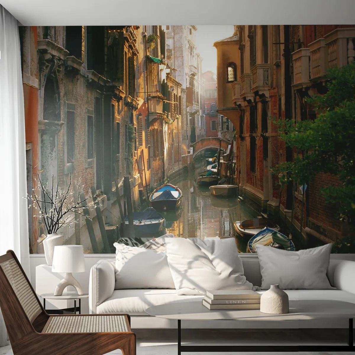Fotomural Premium Canvas - En un callejón veneciano - Paisaje, Arquitectura, Venecia - 350x256 cm