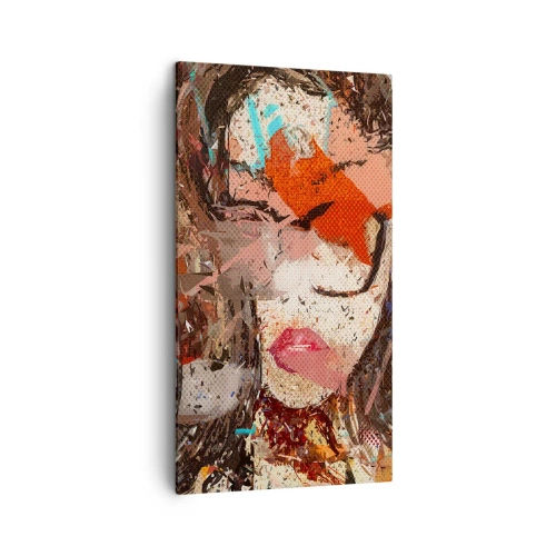 Cuadro sobre lienzo - Impresión de Imagen - Nadie sabe cómo eres realmente - 45x80 cm