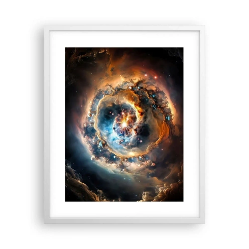 Póster en marco blanco - El inicio de todo - 40x50 cm