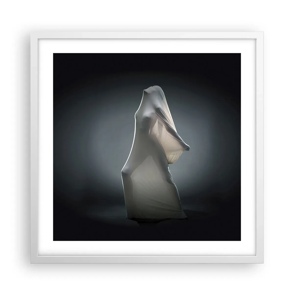 Póster en marco blanco - Deseos ocultos - 50x50 cm