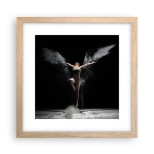 Póster en marco roble claro - Los duendes existen - 30x30 cm