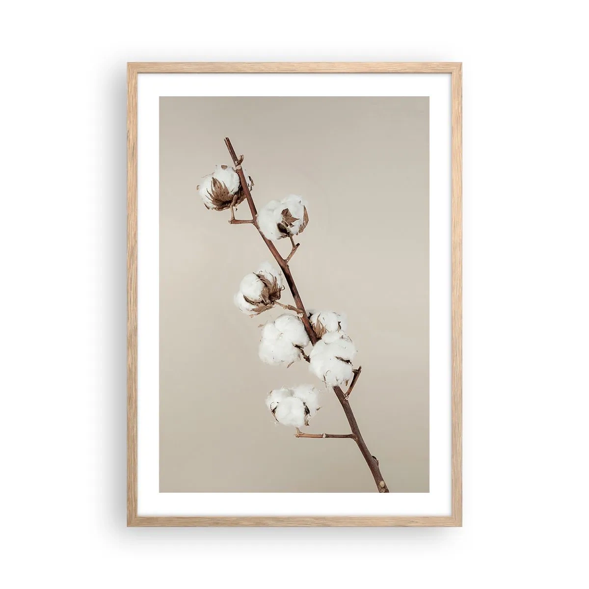 Póster en marco roble claro - En la fuente de la suavidad - 50x70 cm