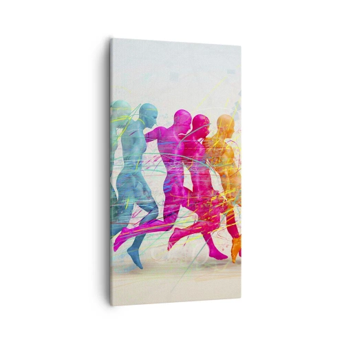 Cuadro sobre lienzo - Impresión de Imagen - Armonía del movimiento - 55x100 cm