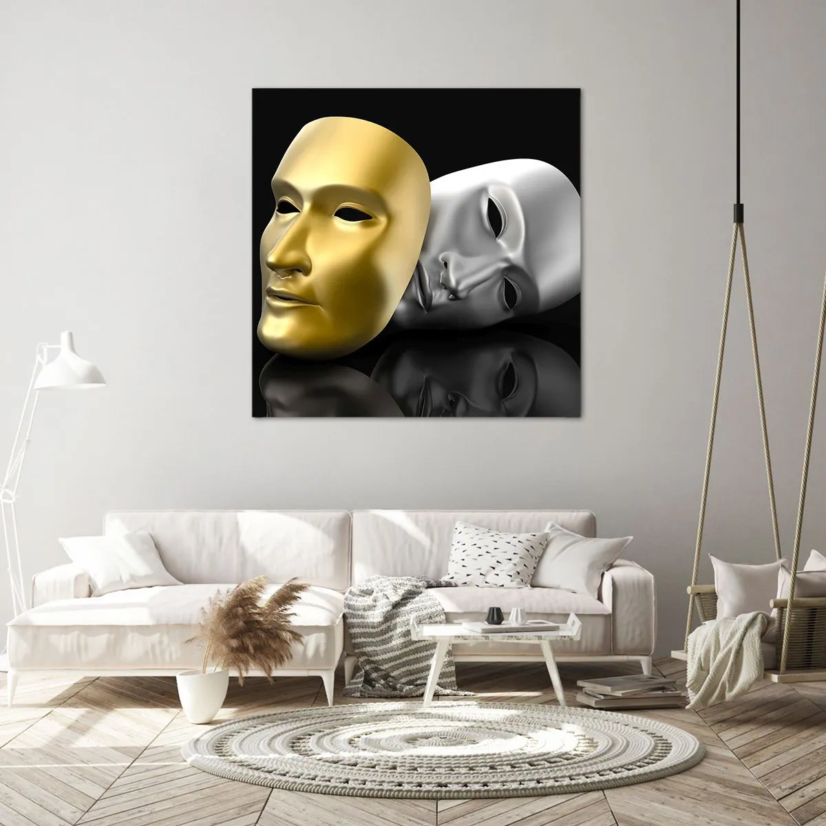 Cuadro sobre lienzo - Impresión de Imagen - La vida es un teatro - 40x40 cm