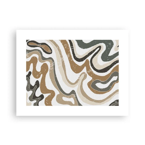 Póster - Meandros de colores terrosos - 40x30 cm