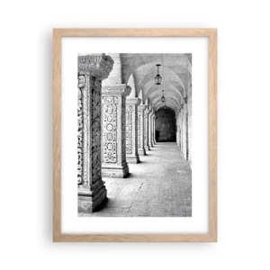 Póster en marco roble claro - ¿Y adónde nos llevará...? - 30x40 cm