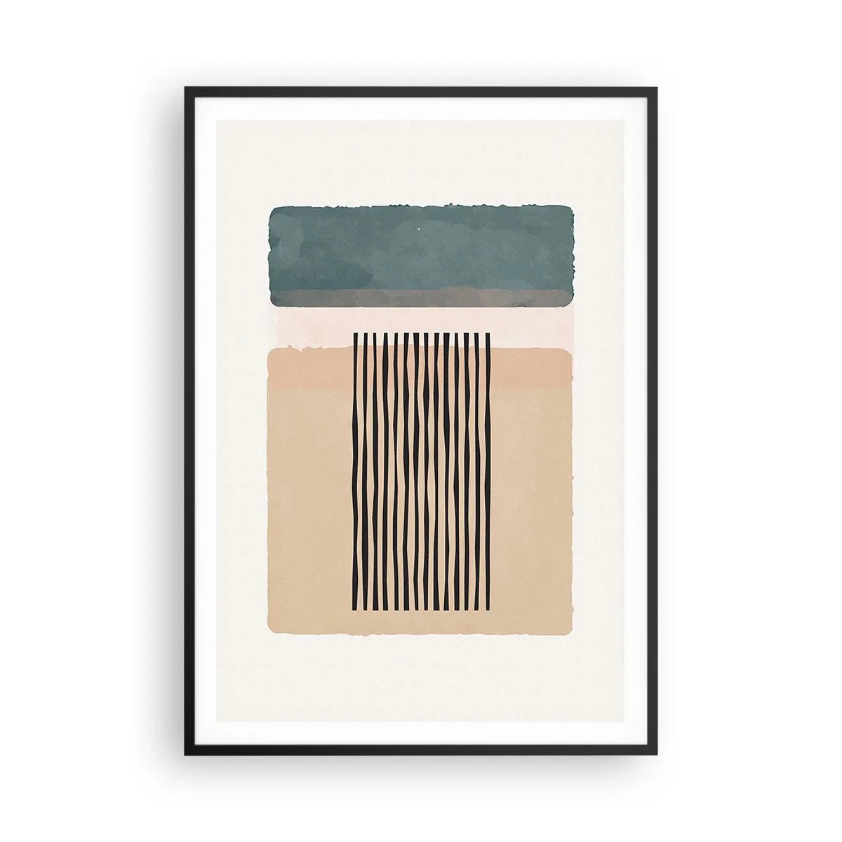 Póster en marco negro - Todo en orden - 70x100 cm