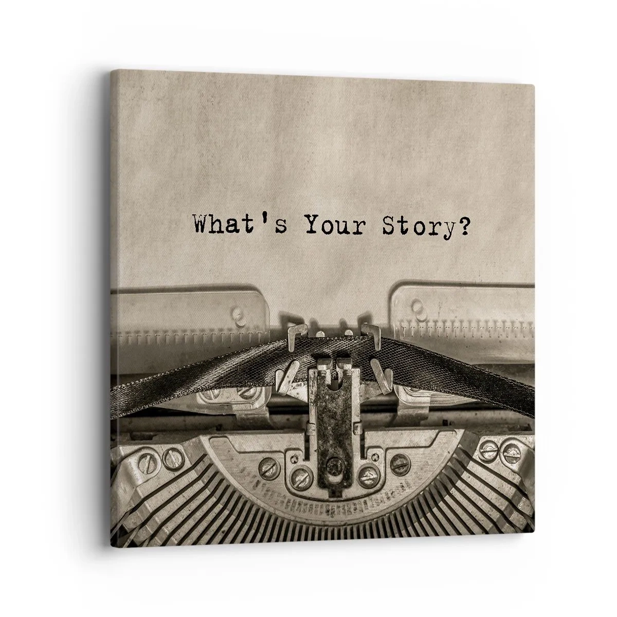 Cuadro sobre lienzo - Impresión de Imagen - Solo espero una respuesta - 40x40 cm