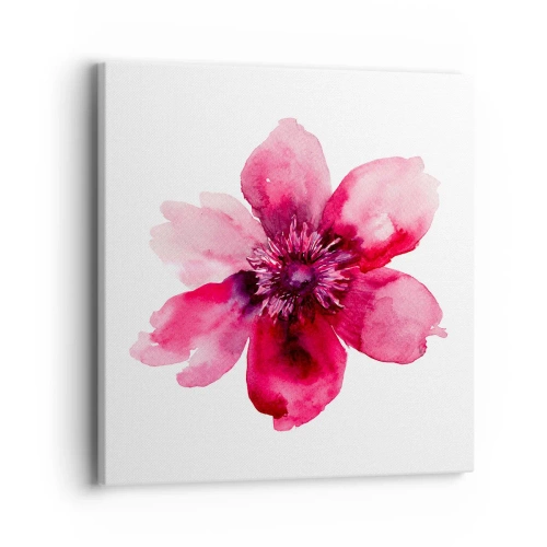 Cuadro sobre lienzo - Impresión de Imagen - Un beso con aroma a carmín - 40x40 cm