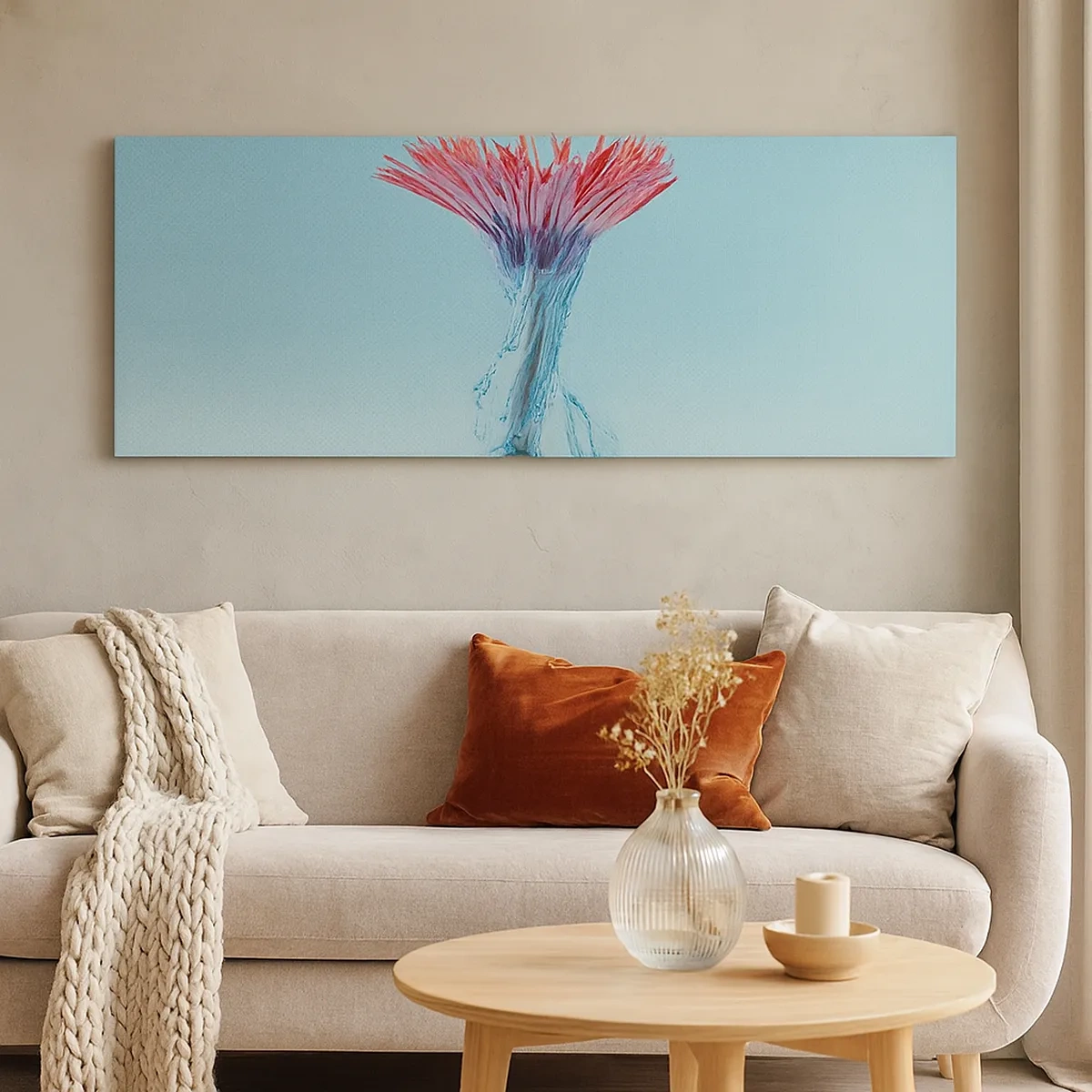 Cuadro sobre lienzo - Impresión de Imagen - En un abrazo vigorizante - 30x30 cm