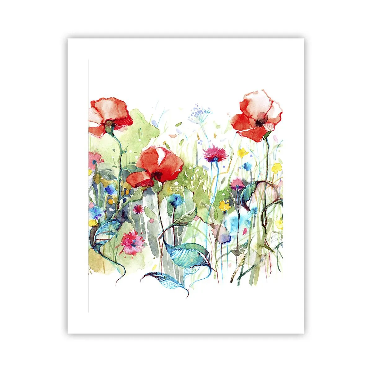 Póster - Un prado en flor en mayo - 40x50 cm