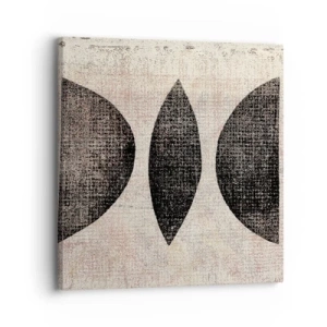 Cuadro sobre lienzo - Impresión de Imagen - Abstracción étnica - 30x30 cm