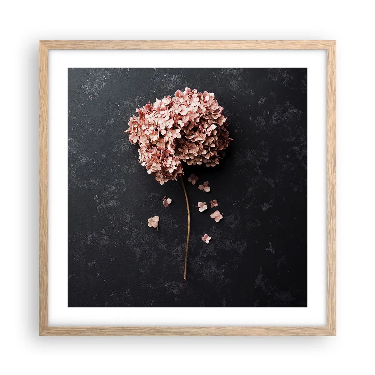 Póster en marco roble claro - Un signo verdaderamente romántico - 50x50 cm