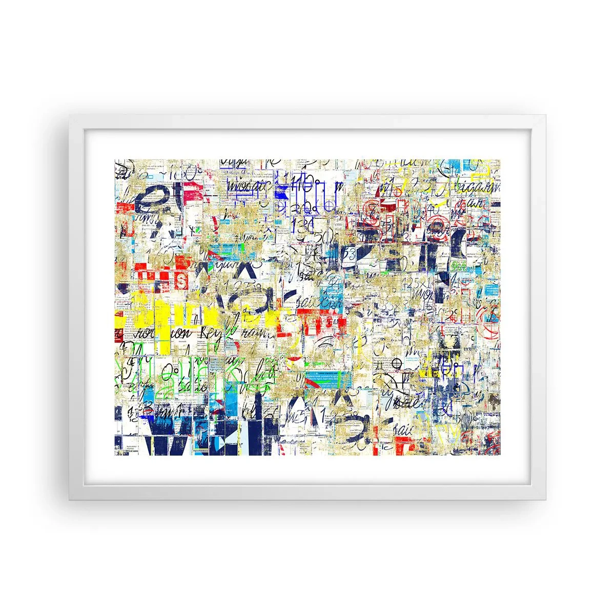 Póster en marco blanco - Simplemente agradable a la vista - 50x40 cm