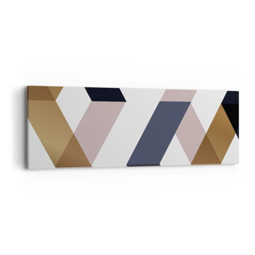 Cuadro sobre lienzo - Impresión de Imagen - Rectas y ángulos - 90x30 cm