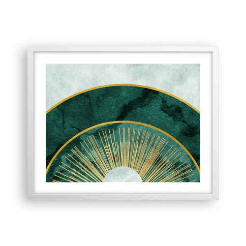 Póster en marco blanco - Un sistema solar diferente - 50x40 cm
