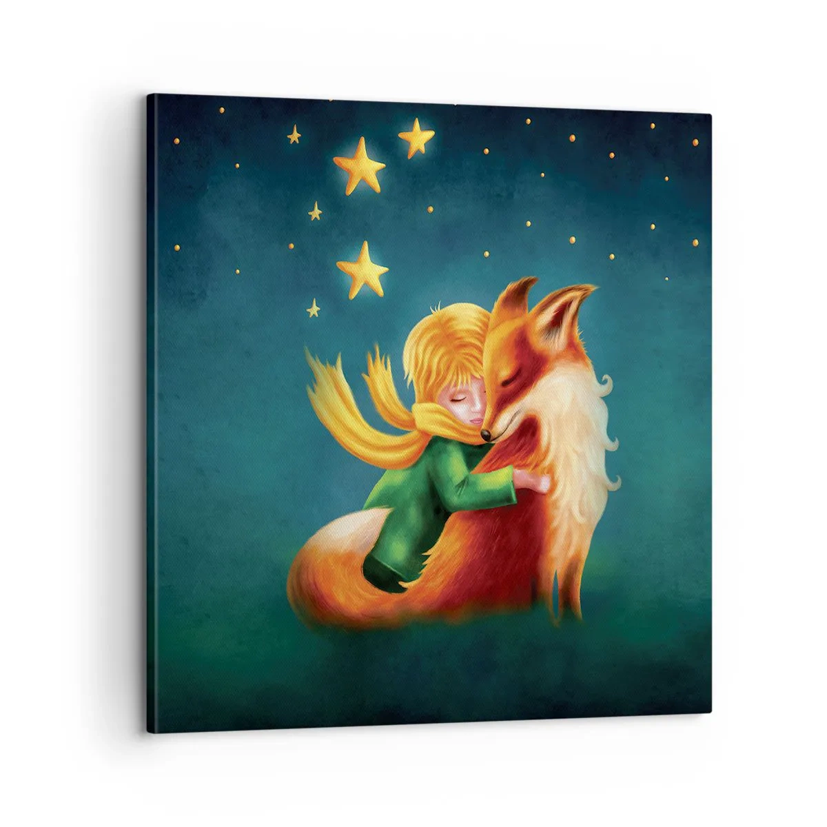 Cuadro sobre lienzo - Impresión de Imagen - El Principito - 60x60 cm