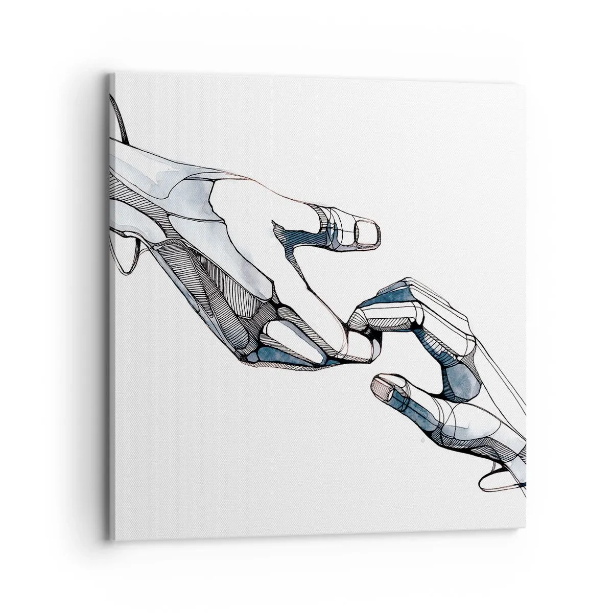 Cuadro sobre lienzo - Impresión de Imagen - Un buen gesto - 70x70 cm